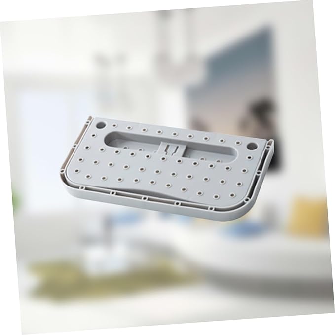 Cabilock Wall-mounted Shoe Storage Rack Non-slip Abs Plastic Hanging Shoe Holder for Closet Door Space Saving Organizer Grey