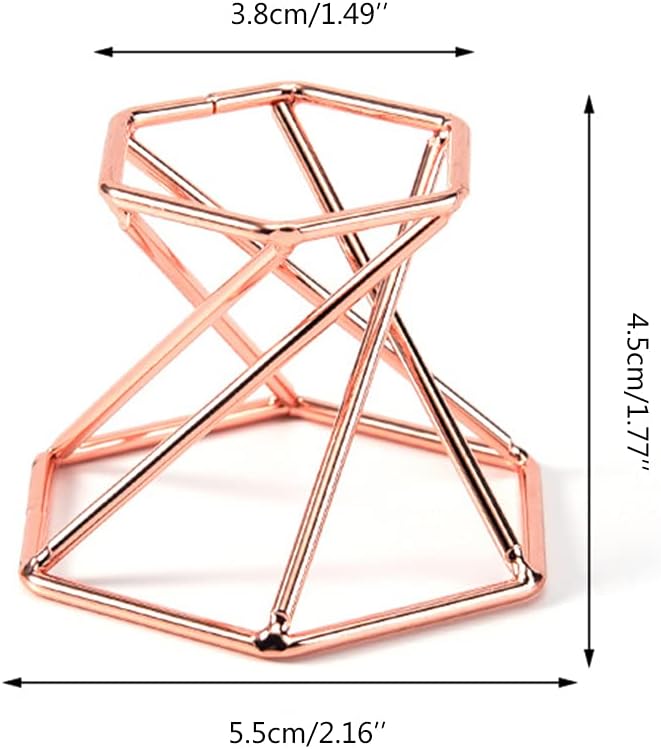 Metal Display Stand Crystal Glass Lens Sphere Makeup Sponge Holder