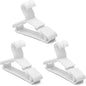 YYaaloa 30pcs Kids Plastic Hangers, White, 1inch Hooks, Ideal for Baby and Toddler Clothes, Heavy Duty and Durable