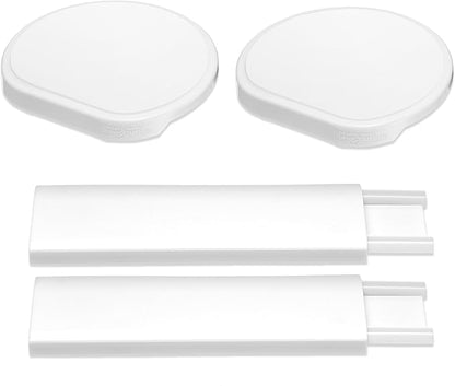White - Expansion Pack - 2 Straight Tracks and 2 Trays. Does not Work Without the Lazy Susan Revolution Full Set (Sold Separately).