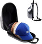 ProCase Hard Hat Travel Case for Baseball Caps, No-Crush Case Holds Up to 6-7 Hats, Adjustable Interior with Shoulder Strap for Travel, Hat Organizer Ball Caps Holder -Grey