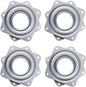4 Inch Lazy Susan Hardware Square Metal 360˚ Turntable Bearings, Silver 300lbs Capacity Steel Ball Bearing Rotating Serving Tray Plate for Kitchen Cabinet, Craft Project, Monitor(4 Pack)