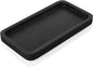 ALELION 8" Bathroom Vanity Tray for Counter - Wood Tray for Dresser Tops Perfume Jewelry Candle Key Catchall - Black Kitchen Countertop Organizer for Soap Dispenser and Sponge Holder