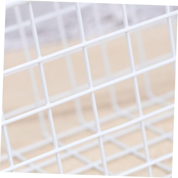 Ciieeo White Hanging Cabinet Storage Basket Organizer for Kitchen Bathroom Office Over Door Rack Holder with Ventilated Rust Resistant Coating Easy Install Storage for Cabinets and
