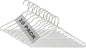 Royal Dry Clean Supply | 16" Inch Strut Hanger Pants Hanger - White Tube for Dry Cleaners or Home, Pack of 10