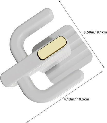 TOYANDONA 4pcs Wall Mounted Slippers Storage Racks Door Shoe Drying Hangers with Hooks Hanging Shoe Organizer for Bathroom Doorway Accessories