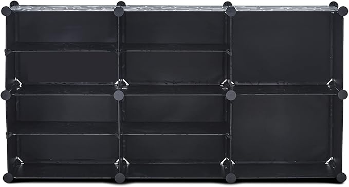 Portable Shoe Rack Organizer, 4 Tier Storage Shoe Cabinet for 18 Pair, Shoe Organizer for Heels, Boots, Slippers