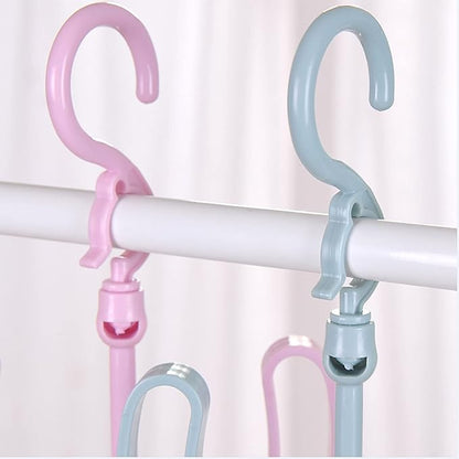 6Pcs Shoe Hanger, Hanging Shoe Organizer, Hanging Shoes Rack, Shoes Drying Rack Hanger Dry Organizer Hook Rotating Hangers for Drying