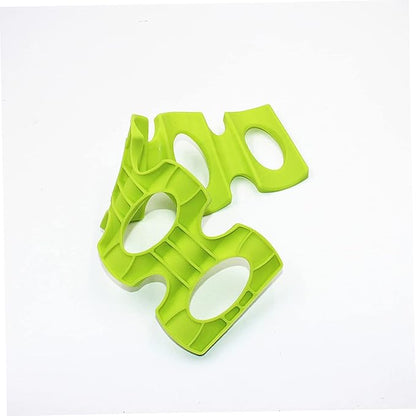 2pcs Silicone Beer Mat Organizer Stacking Rack for Wine Bottles and Cans Drinks Pad for Home Party Refrigerator Bar Green Red