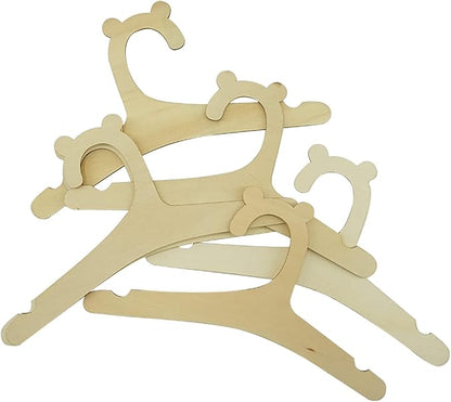 Newborn Environmentally Wooden Hanger for Baby Clothes ,Baby Children Wooden Hangers for Clothes Hangers - 20 Pcs Set (9 inches)
