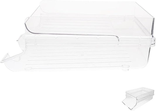 Healifty Beverage Can Organizer and Drink Dispenser Large Rolling Soda Holder Household Fridge Storage Rack for Kitchen and Freezer