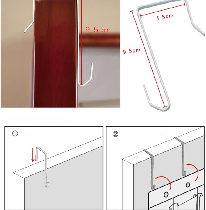 Shoe Organizer for Closet 12 Sections Hanging Shoe Rack for Door Over The Door Shoe Organizer (Mint Green)