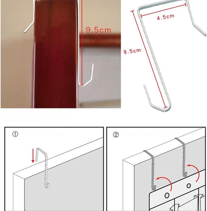 Shoe Organizer for Closet 12 Sections Hanging Shoe Rack for Door Over The Door Shoe Organizer (Mint Green)