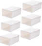Alipis 6pcs Women Pattern Shoes Case Large Capacity Storage Shoe Box Plastic Organizer