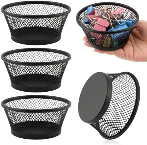Paper Clip Holder, 4 Pack Paperclip Holders for Desk Mesh by Unknown