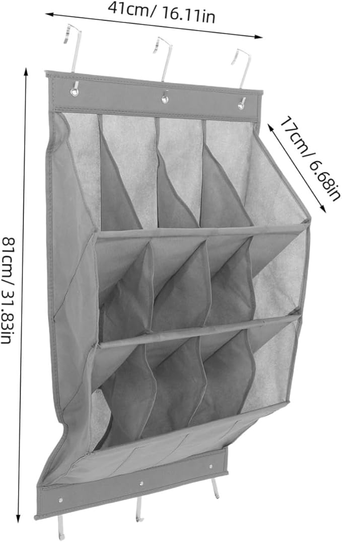 IMIKEYA Door Hanging Shoe Rack Space Saving Storage Organizer for Sneakers Sandals Boots Tool Installation Over Door for Entryway Bathroom Laundry Room