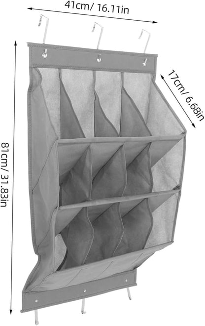 IMIKEYA Door Hanging Shoe Rack Space Saving Storage Organizer for Sneakers Sandals Boots Tool Installation Over Door for Entryway Bathroom Laundry Room