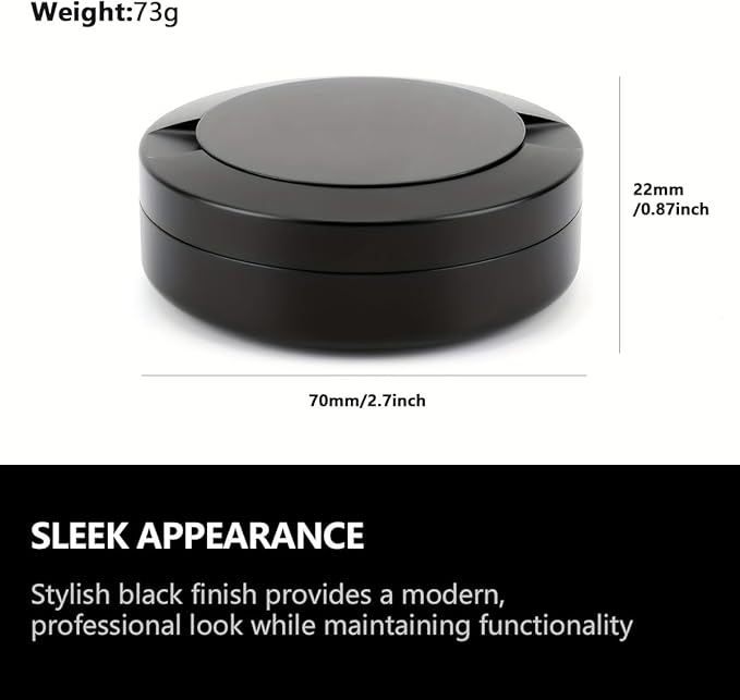 Portable Metal Can ZYN Box, Leak-Proof Design(black)