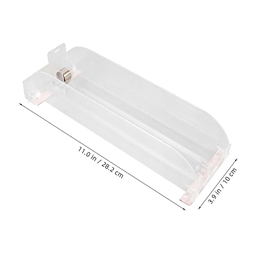 OUNONA Drink Organizer Automatic Beverage Pusher Glide Rack for Fridge Adjustable Soda Dispenser Compatible with Cans Bottles for Efficient Shelf Storage