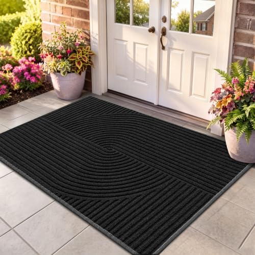 HEBE Front Door Mat Outside Entrance 28"x48", Washable Welcome Doormat by HEBE