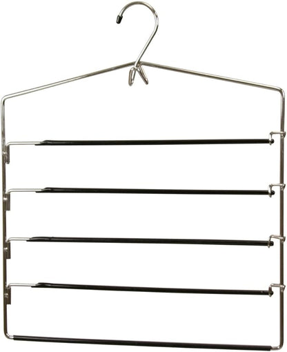 Home Basics Chrome Trouser Hanger Black
