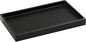 Luxspire Bathroom Vanity Tray, Resin Dresser Jewelry Ring Dish Tank Storage Kitchen Sink Countertop Organizer Plate Holder for Perfume Candles Soap Towel Plant Bathroom Accessories, M, Matte Black