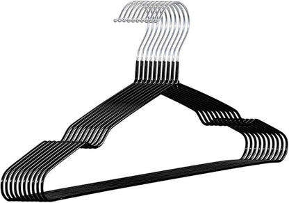 Lomani Colored Steel Clothes Hangers,60-Pack Random Color, Non Slip, Durable Heavy Duty, Coat & Suit Hangers Space Saving Adult