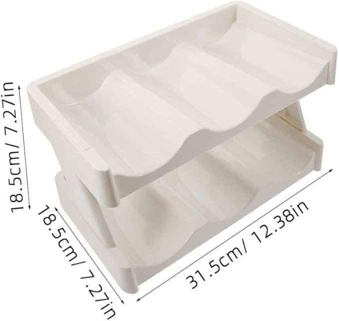 COLLBATH Cup Organizer Kitchen Countertop Storage Rack Two Tier Mug Holder for Tea Cup
