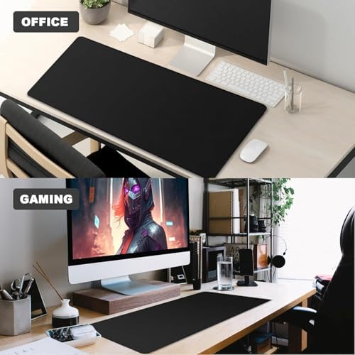 39.1" x 23.5" Waterproof Fabric Desk Pad, Black - Image 6