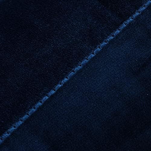 NiNi ALL Navy Blue Velvet Throw Pillow Covers 12x20 Pack of 2 Decorative - Image 4