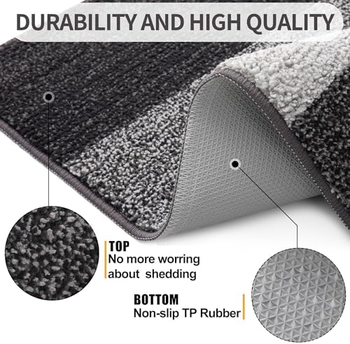Kitinjoy Indoor Outdoor Door Mat, 54x24 Non-Slip Dirt Trapper Doormats - Image 3