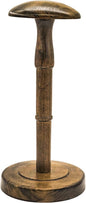 Freestanding Hat Stand, Tabletop Hat Rack, Wood Display Stand Holder for Caps and Wigs (Antique Brown)(One Piece)