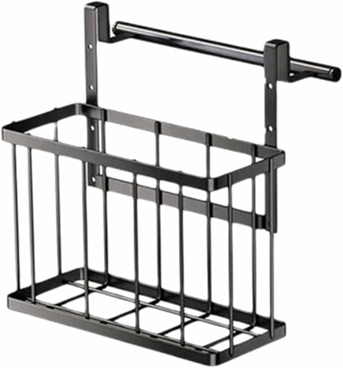Over The Cabinet Door Organiser Storage Basket with Adjustable Heights for Kitchen and Bathroom Home Organization Tool