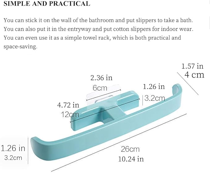 Wall Mounted Shoe Rack, Hanging Shoe Rack for Door, Self Adhesive Wall Mounted Holders Shelf Hanging Bathroom Storage Box Slippers Hanger Shoe Rack Shoe Organizer (4pc)