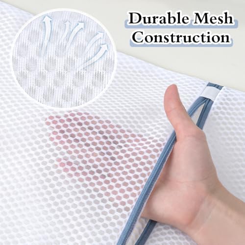 Durable Mesh Laundry Bags 5-Pack (12x16 Inch) Delicates Protector for Lingerie & Baby Clothes - Image 3