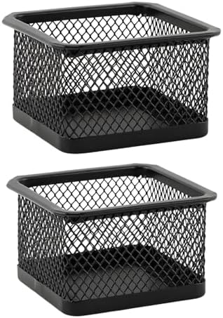 2 Pack Paper Clip Holder for Desk, Stackable Mesh Paperclip Organizer by Unknown