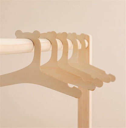 Newborn Environmentally Wooden Hanger for Baby Clothes ,Baby Children Wooden Hangers for Clothes Hangers - 20 Pcs Set (9 inches)