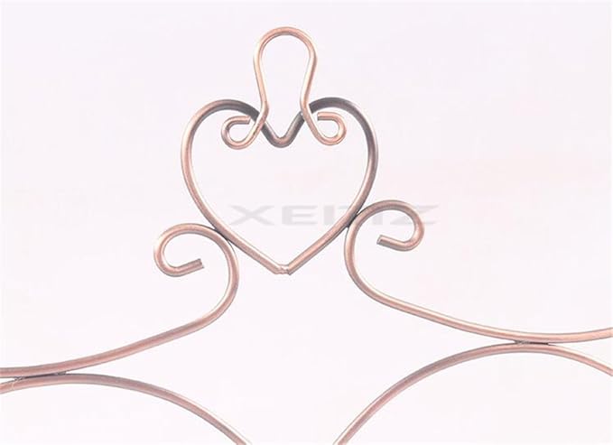 Wall Hanging Jewelry Organizer Holder, 28 Hooks Wall Mounted Storage Shelf, Heart Shape Earrings Necklace Display, Bracelet Key Chain Bangle Metal Hanger Rack – Gift for Ladies Women (Brown)