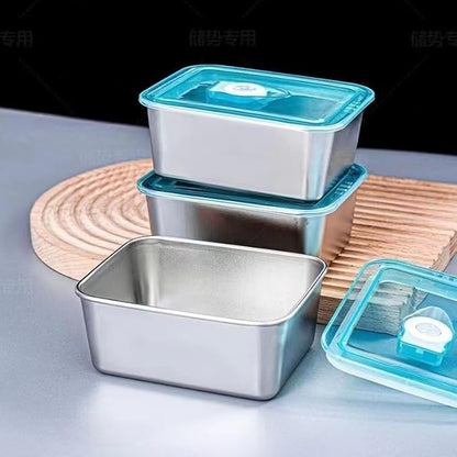 6pcs 304 Stainless Steel Food Containers with Lids, Stacking Snack Containers for Office and Home