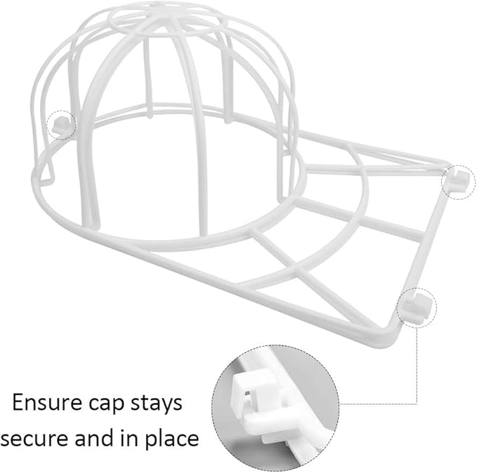 Cap Washer Baseball Hat Washer for Washing Machine, 3 Pack Hat Cleaner Rack for Baseball Caps, Dishwasher Hat Washing Holder Cage, Hat Cleaning Frame Shaper Protector for Curved/Flat Bill Ball Cap