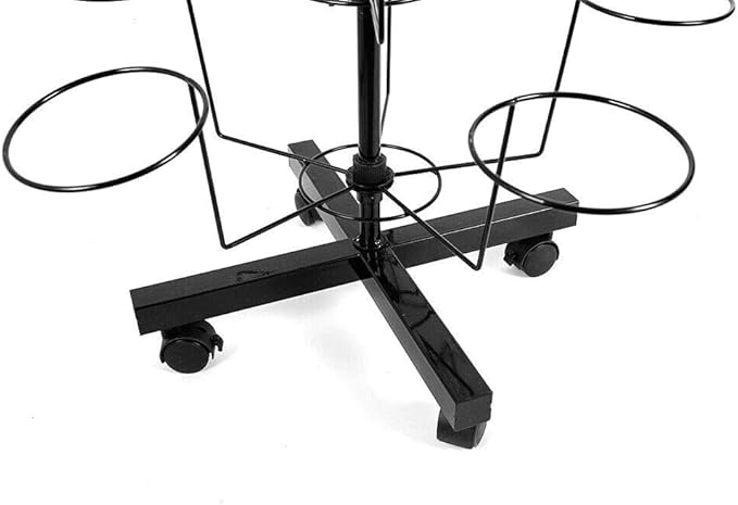 7-Tier 35 Hat Rotating Hat Display Rack, Hats Stand Display, Adjustable Iron Hat Rack Stand, Freestanding Cap Hat Retail Display Stand, Hats Caps Holders for Hats and Wigs (Black)
