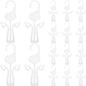 30pcs Plastic Shoe Holders Hanging Shoe Hooks for Slippers and Sandals with Drying Function Space-saving Closet Organizer for Home Use