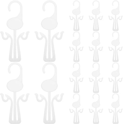 Abaodam 30pcs Multi-function Plastic Shoe Hooks Hanging Shoe Organizer Slipper Drying Rack Holder for Home and Retail Display