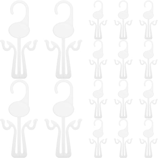 Abaodam 30pcs Multi-function Plastic Shoe Hooks Hanging Shoe Organizer Slipper Drying Rack Holder for Home and Retail Display