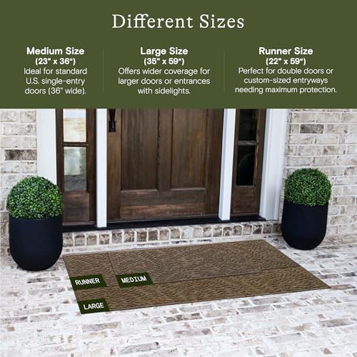 WaterHog Boxwood Front Door Mat Indoor Outdoor Entrance, All-Weather Mats - Image 2