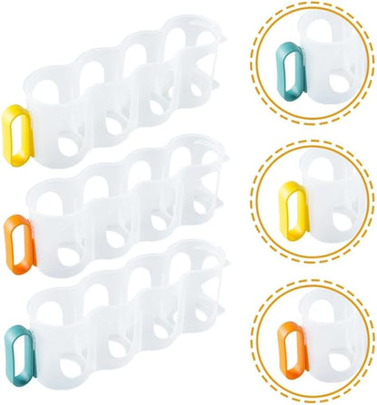 DECHOUS 3 Pack Portable Soda Can Organizer for Refrigerators Plastic Soda Can Holder Dispenser Beverage Holder for Fridge Pantry Freezer Kitchen