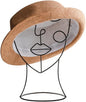 Metal Wire Statue Ladies Hat Rack Stand Hat Holder Hat Organizer, Housewarming Gifts for Home Desk Decorations(No Hat)