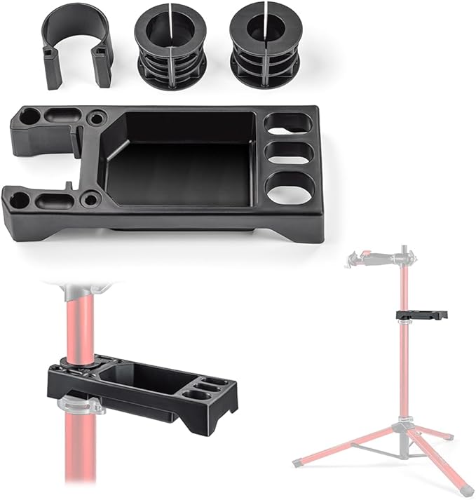 Feedback Sports | Tool Tray for Bike Repair Stands | Compatible W Upright Repair Stands | Black
