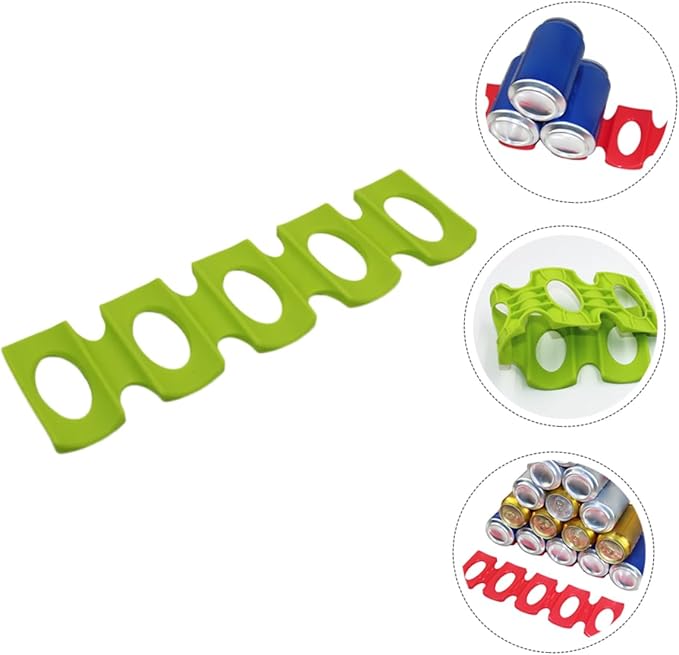 3pcs Silicone Can Rack Mat Flexible Drink Holder for Wine Beverage Bottles Lightweight and Compact Organizer for Home Office Bar and Parties Prevents Rolling Shelves Random Color