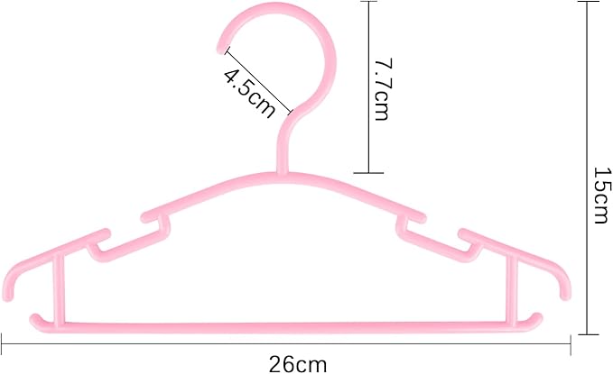 GoodtoU Baby Hangers Plastic - Kids Hanger Bulk Toddler Hangers 60 Pack Hanger for Toddler Children Pink